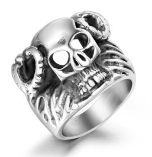 S.steel skull ring