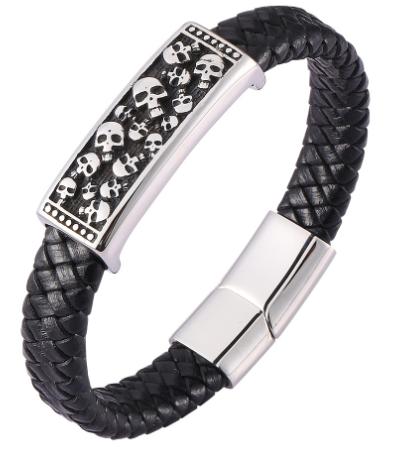 S.steel leather bracelet