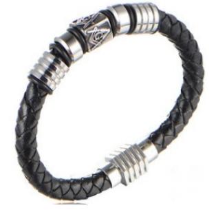 S.steel leather bracelet