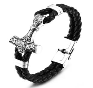 S.steel leather bracelet