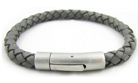 S.steel leather bracelet