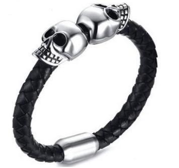 S.steel leather bracelet