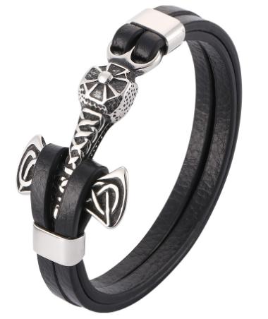 S.steel leather bracelet